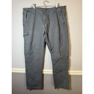 Weatherproof Vintage Straight Cargo Pants Men's 38x32 Gray Flat Front